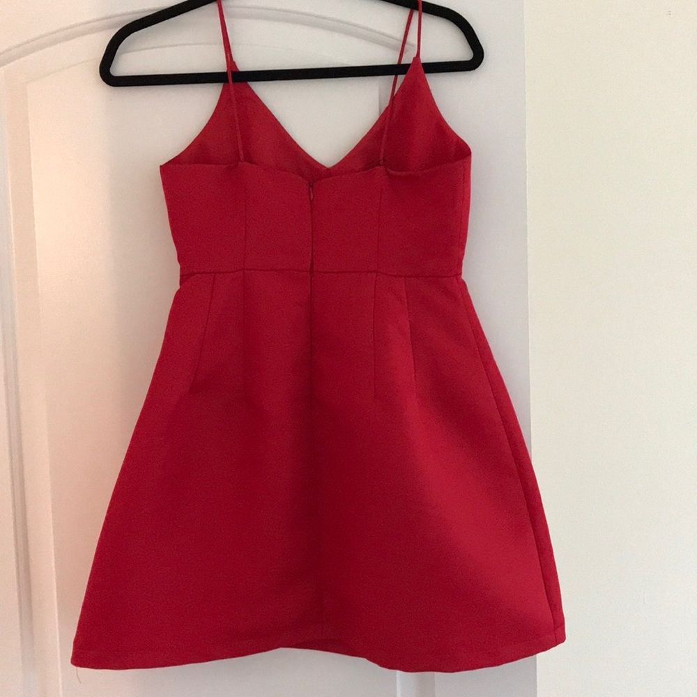 Red Mini Event Dress - Picture 3 of 6